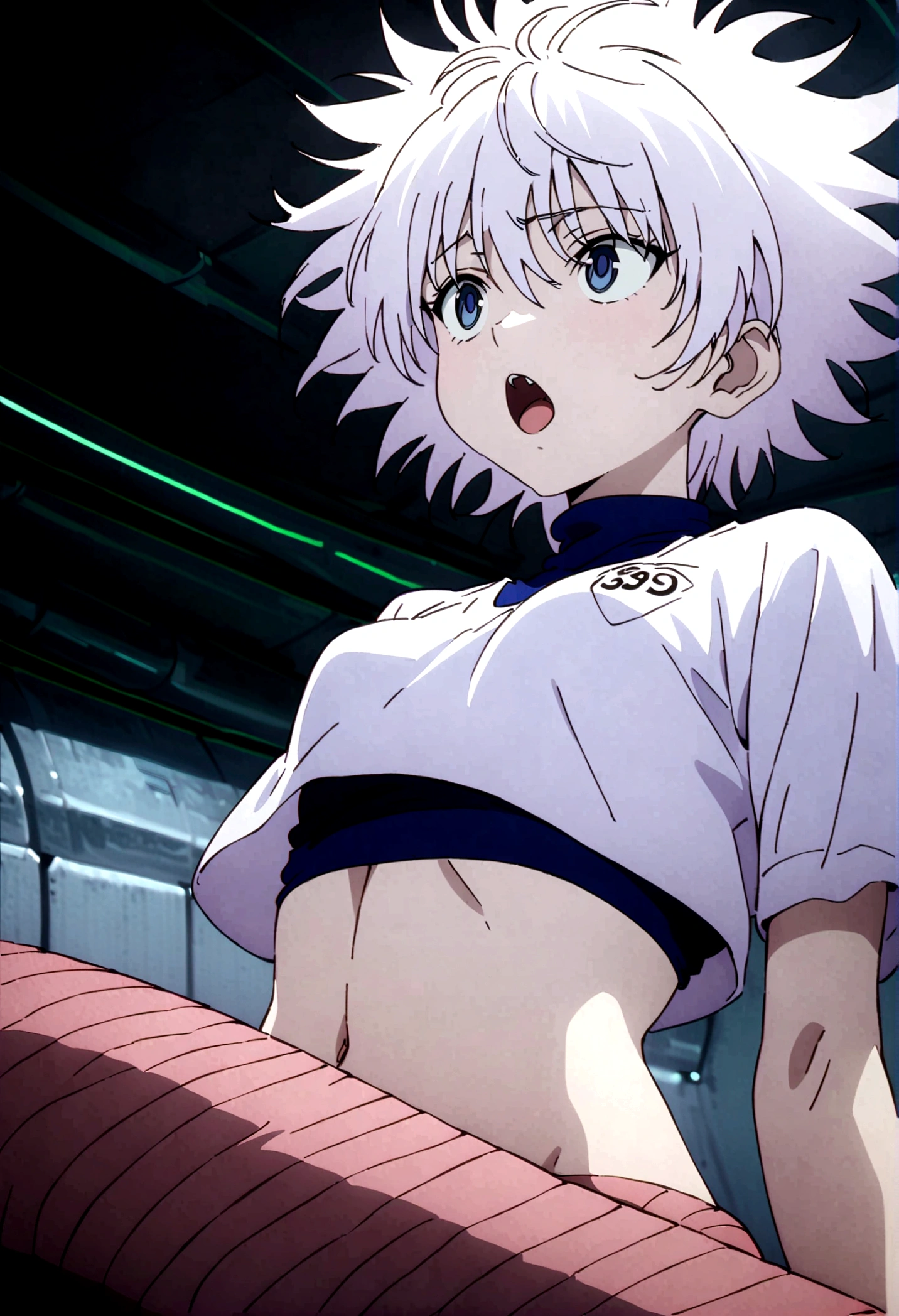 killua ahegao crop top lamia body