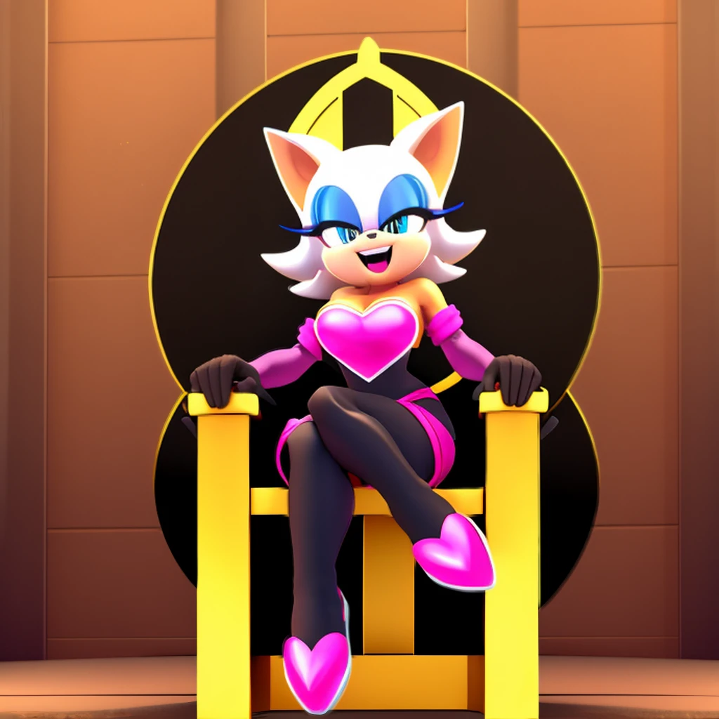 Rouge he sits on a throne and laughs Black bodystocking 