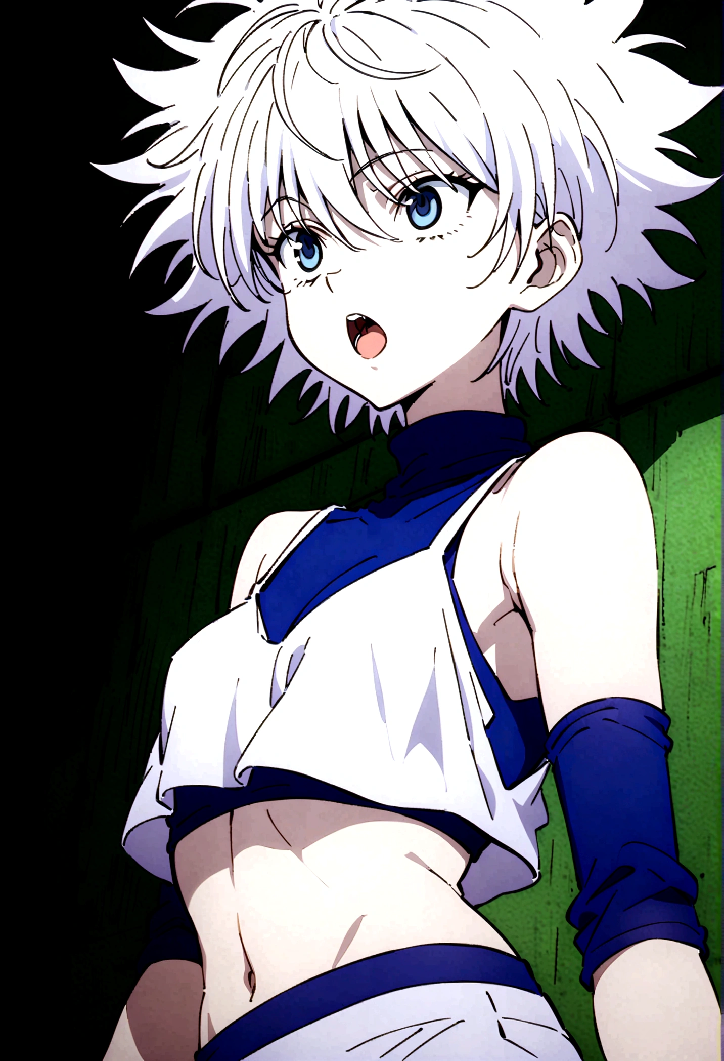 killua ahegao crop top