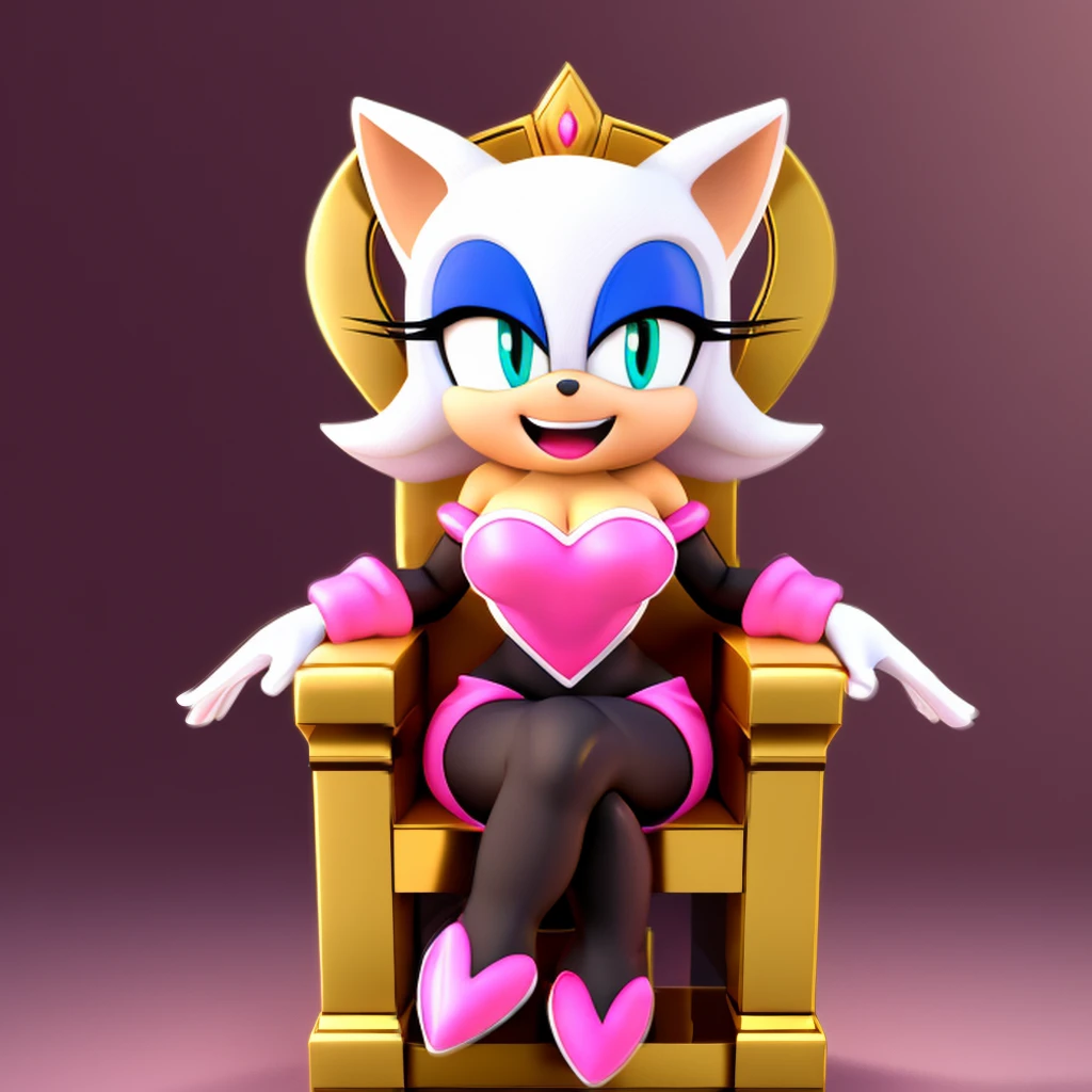 Rouge he sits on a throne and laughs Black bodystocking