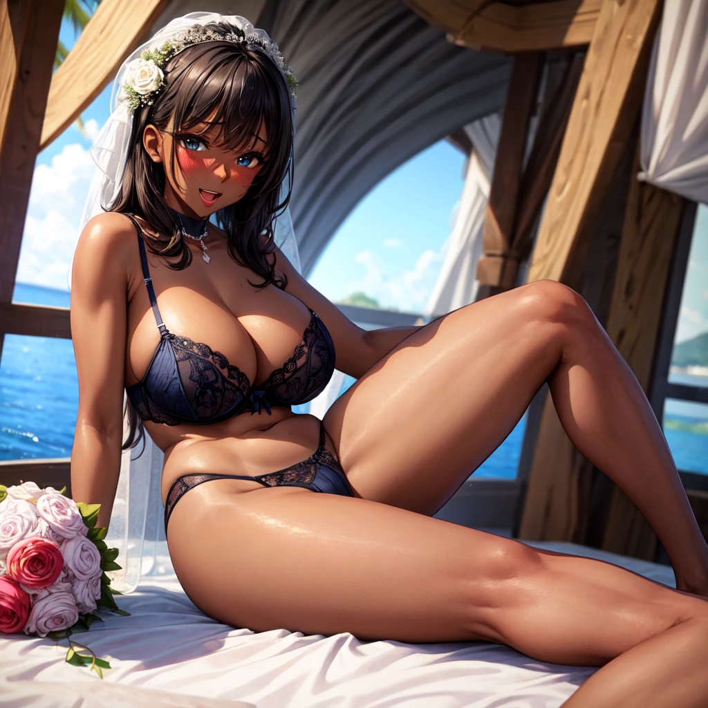 dark skin, sex, blushed, wedding lingerie, lust, orgasm, sexy solo, wedding