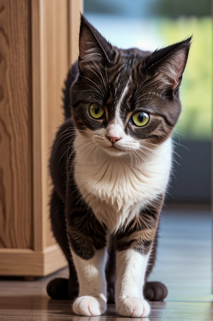 cute cat , aesthetic , minimalistic, hyper realistic, cinematic, super realistic, 8k quality, HD quality, super detailed , ultra detailed