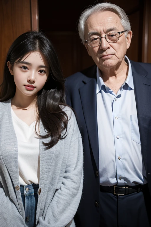 18 years old girl with 2 old man