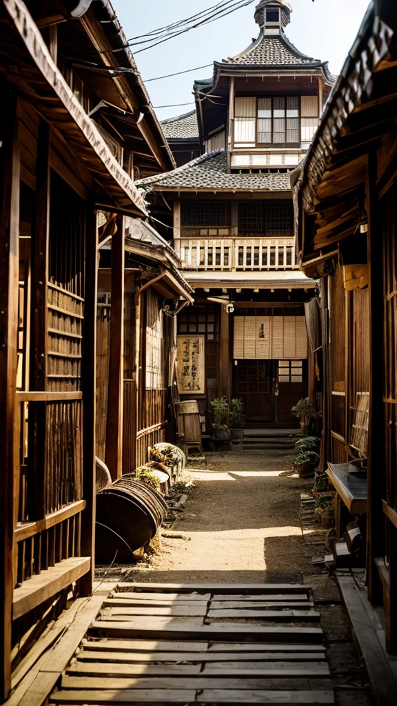 Old house with countless old clocks. Japanese Western-style house. Eerie.