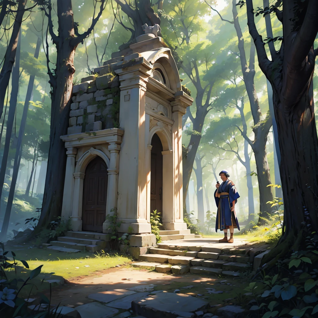 Greek philopher in the forest