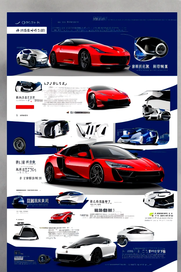 You are a top professional designer.。
this time、I decided to design a new car.。
I want a great design。
The following are the conditions。
・It must be a sports car ・It must be a sedan ・The color of the body must be red or navy blue、It&#39;s black, and even the wheels are delicate.、Beautifully detailed。
・Front of each vehicle、side、Writing the back part separately。
・Company name is"Queen"。The emblem is"Queen"worthy of the name、It is a crown mark。