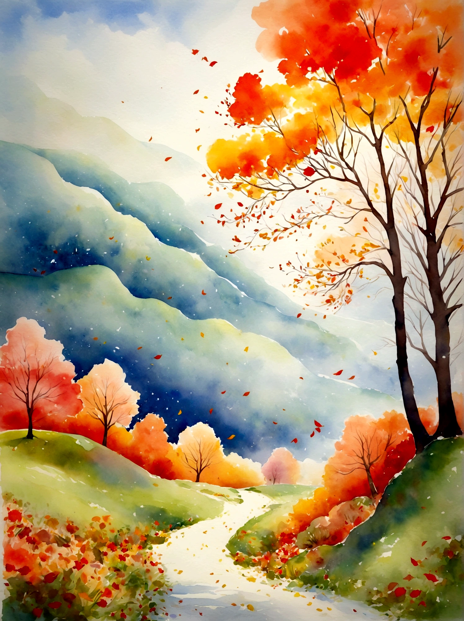 Describing Songs《All year round》Watercolor (winter,autumn, summer & spring) Composer Vivaldi: : Popular on ArtStation: : Simple composition creates a sense of order and. Capturing the qualities of the natural world. --uplight --ar 9:16, Vibrant colors