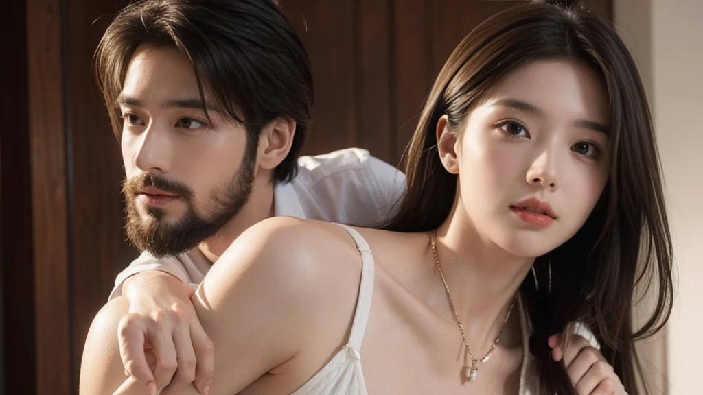 ((best quality)), ((masterpiece)), (detailed)，A man carrying a woman