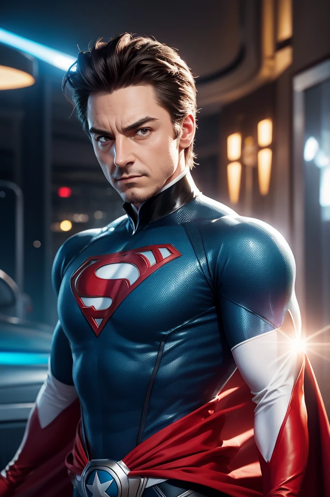 Superhero style character, de casino, stark. Pixar-style