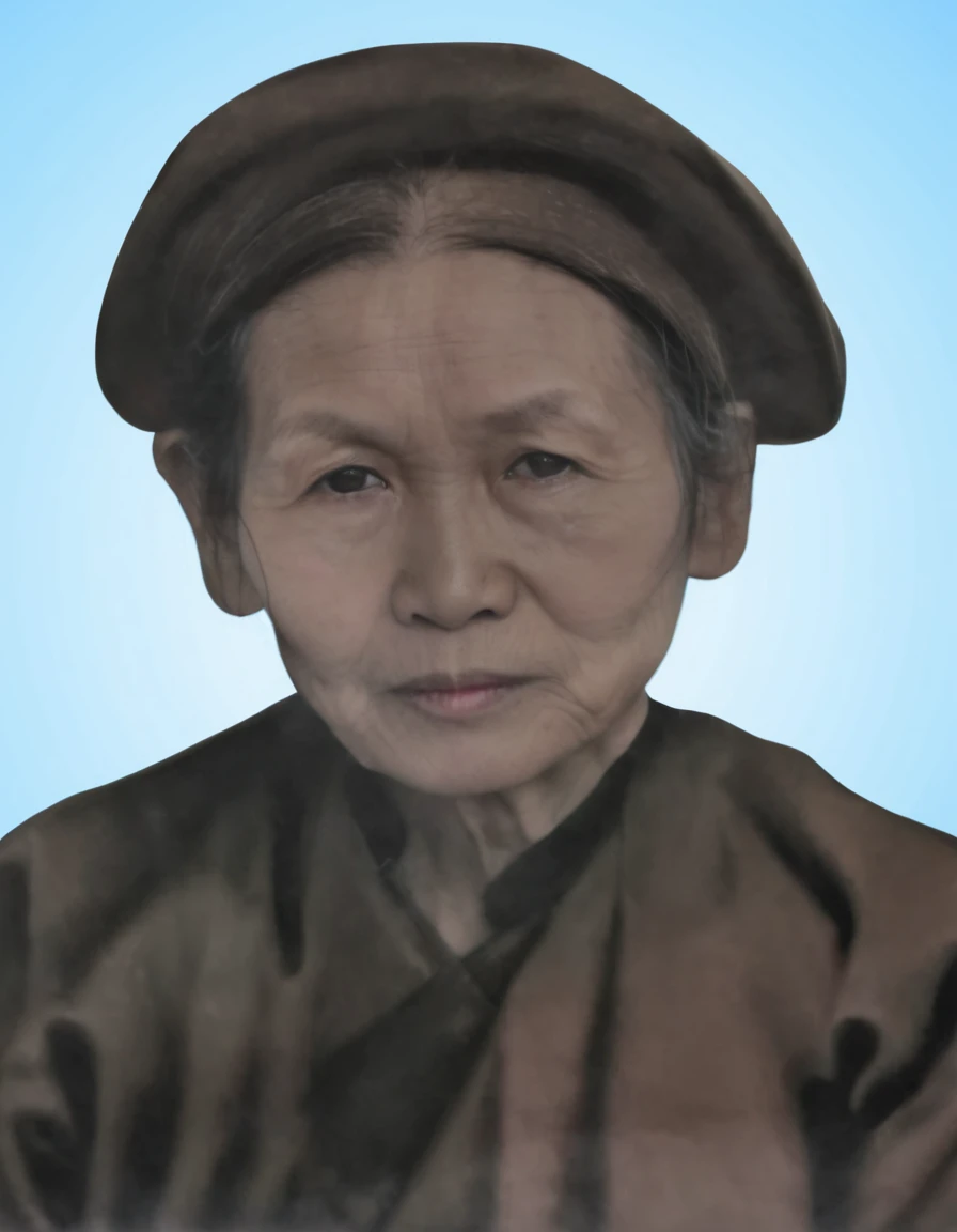 Highly realistic photo, Portrait of a 55 year old Vietnamese old woman,