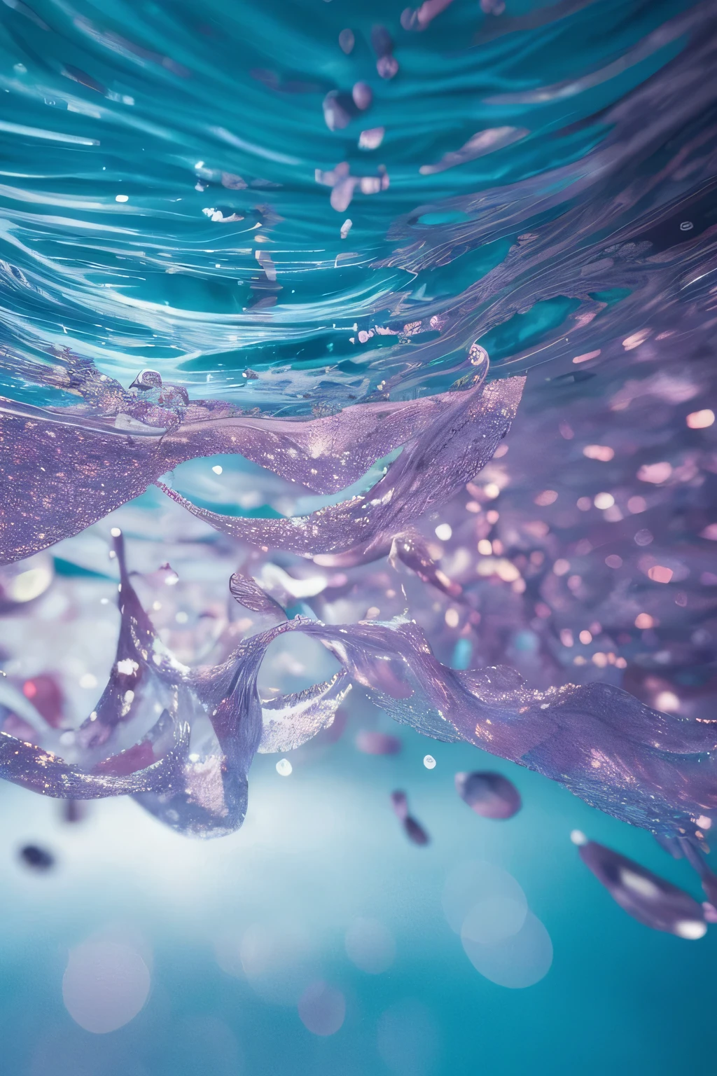 Elegantly photographed from underwater in clear water, Small depth of field,Capture freshness、The essence of an inspiring moment. Glitter clings to their surfaces,Glittering in soft pink light, Reflecting sunlight,Create a sense of movement, Realistic images. Flowing blurred water background adds a sense of motion and energy, Make it a stunning, dynamic product hero shot.
Adopt a vibrant and attractive magazine style, This macro photography masterpiece showcases the beauty and charm of nature's tiniest wonders. The high-definition, detailed and realistic skin adds to its irresistible appeal, Make it an extraordinary experience
