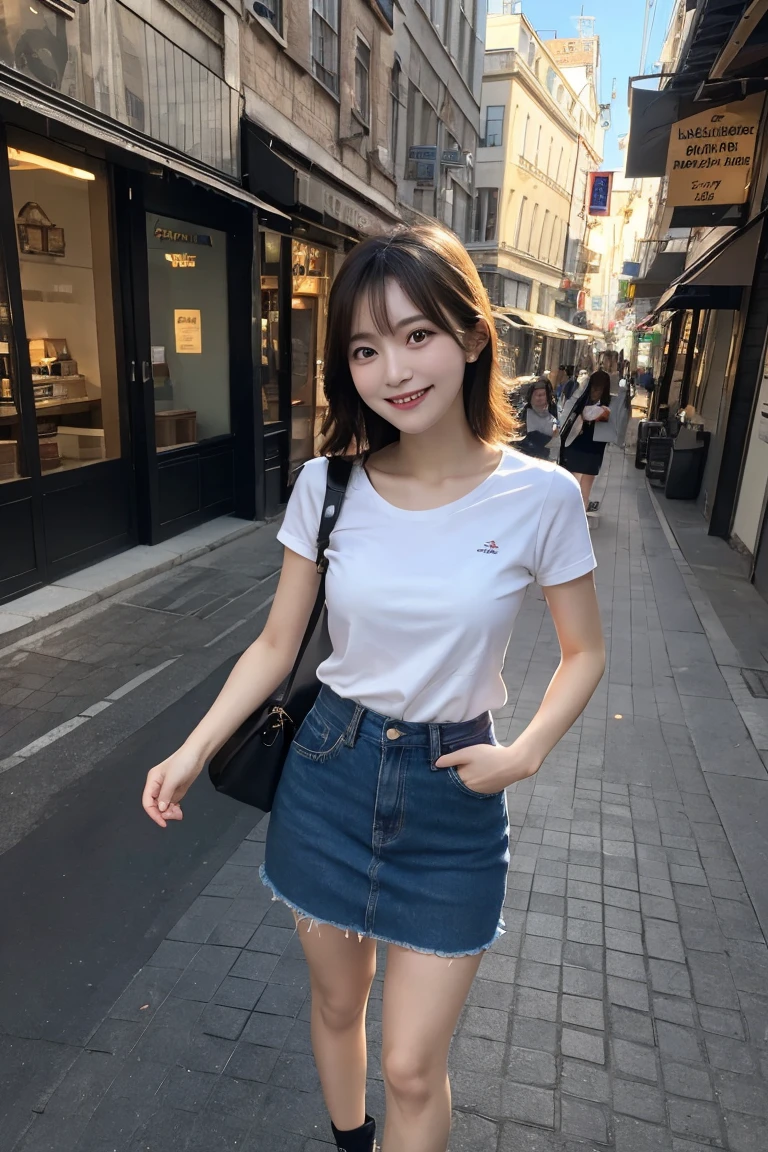 trip ,Commemorative photo,smile, Highest quality, shape, Very detailed, In detail, High resolution, 8k wallpaper, Perfect dynamic composition, Full Body Shot