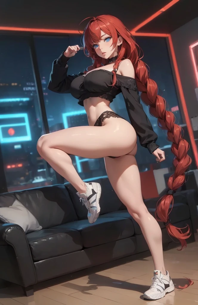 ((1girl, solo)), beautiful body, (perfect anatomy, perfect body, perfect hands, perfect legs), natural proportions, sexy body, large breasts BREAK
((extremely detailed face)), (beautiful detailed eyes:1.6), (realistic pupils, realistic iris:1), expressive eyes, looking at viewer, (clear eyes:1.3), (hyperrealistic:1.2), (detailed skin texture:1.2), smooth skin, red hair, (detailed lips:1.2), (attractive lips:1.1), (glossy lips:1.1), perfect face, perfect eyes BREAK
(masterpiece:1.5), anime-style, top quality, best quality, (beautiful and aesthetic:1.2), (ultra detail:1.5), Ultra-detailed depiction, Ultra-precise depiction, extremely detailed 8k illustration, high resolution, (highly detailed shading:1.2), (realistic lighting:1.4), perfect lighting, vibrant colors, dynamic tones, striking hues, 8k, absurd resolution, perfect shadows, hdr, UHD, ambient lighting, realistic, ultra-realistic, photo realistic, highly detailed, rich detail, luminous colors, fine texture, intricate design, professional illustration, (soft light:1.2), (illustration:0.7)