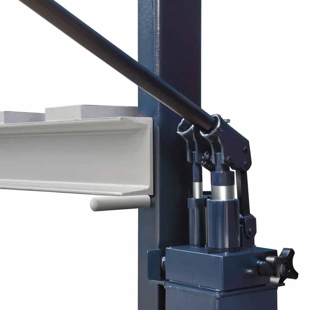 This is a close up of a machine on a pole, Hydraulic characteristics, 机械detail, white mechanical detail, horizontal, Close-up photos, articulated joint, Liang, 卓越detail, Very detailed, high, Half Image, detail, 极高的detail水平, Very technical, Portrait N-9, very detail, Close-up portrait, 高技术detail,