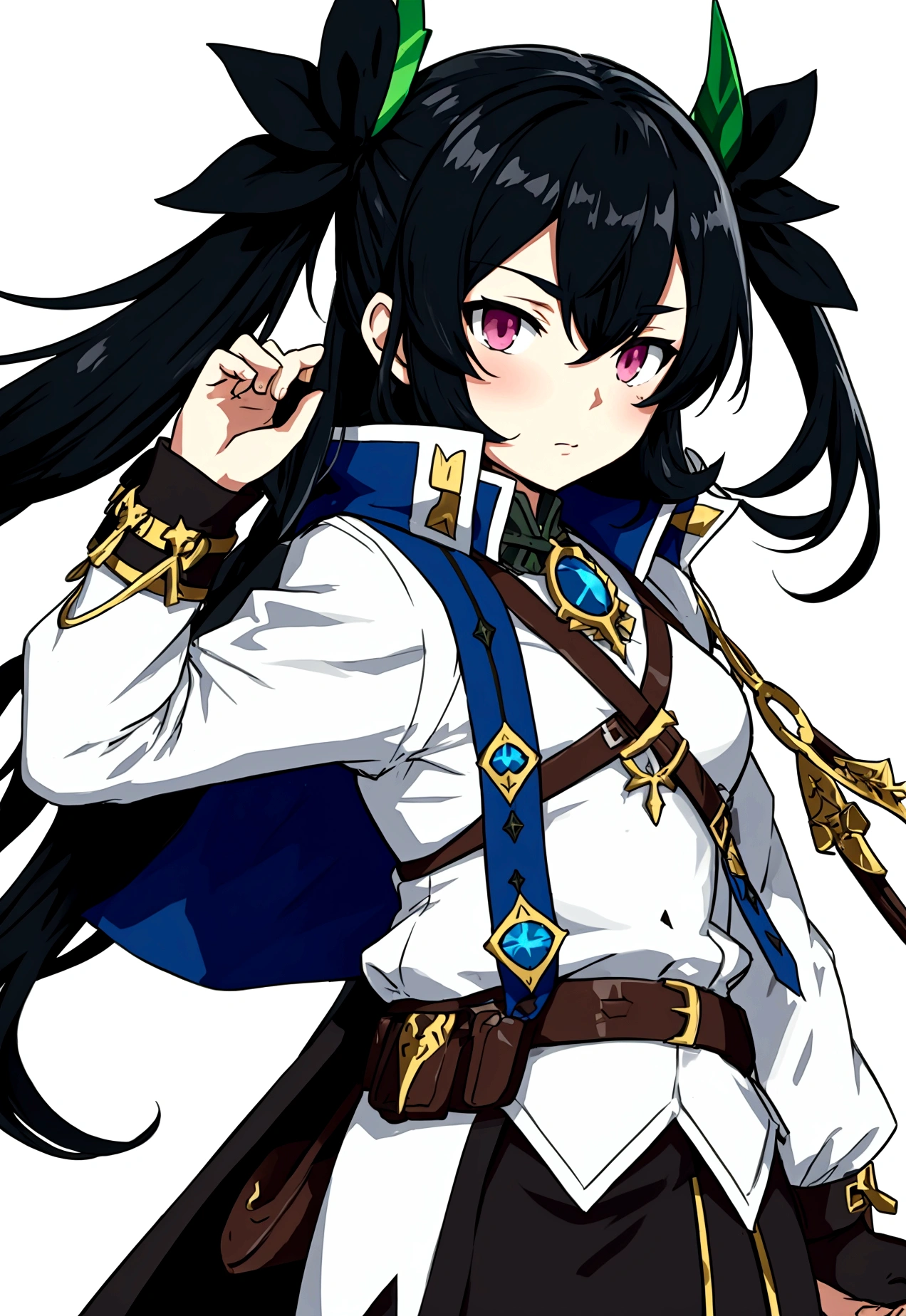 Etrian odyssey character, flat shading, cleric