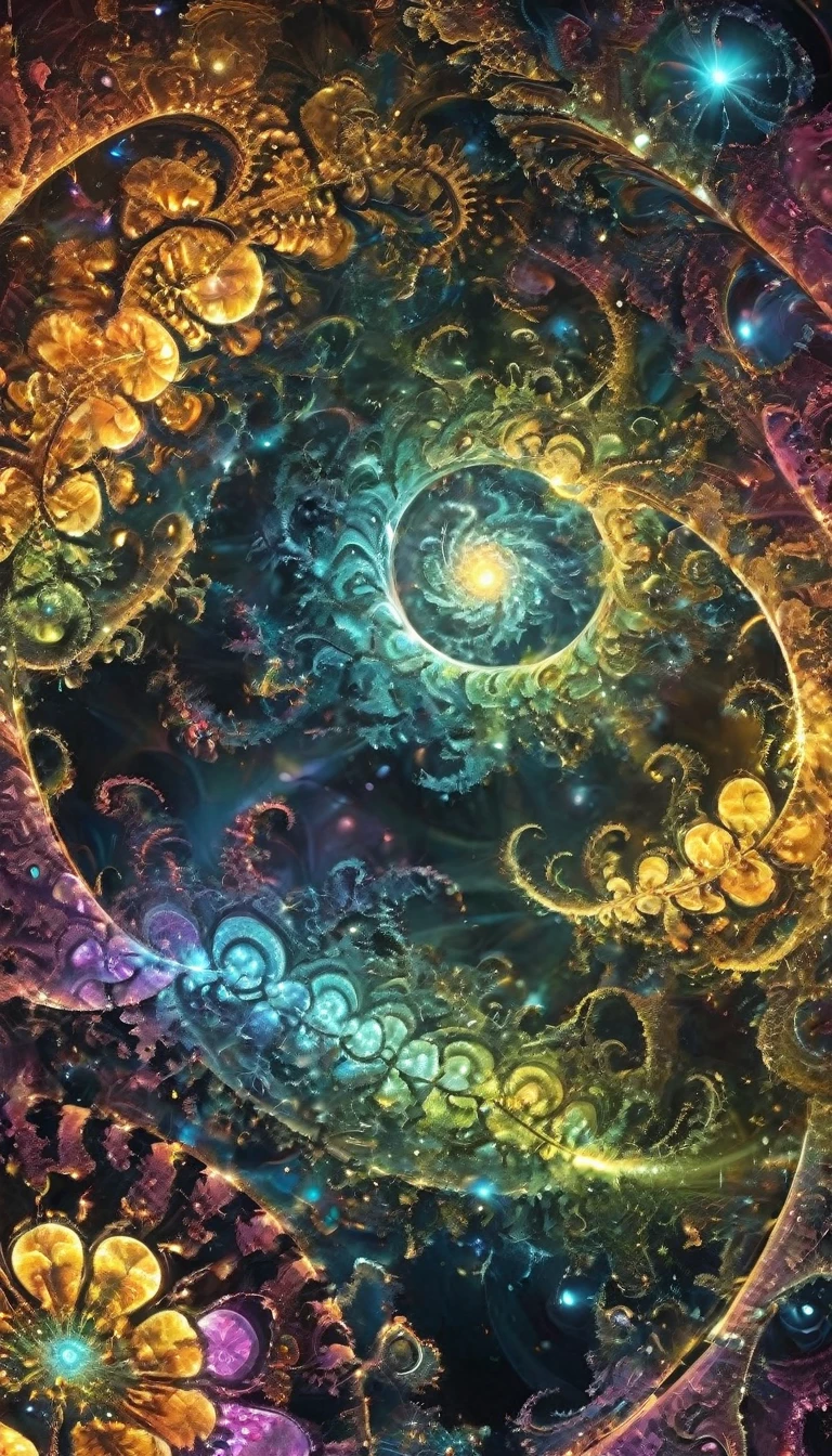 fractal，Shine，Creepy Twins，Glittering, Veera, Extremely small light-emitting quantum dots, Extraterrestrial、hamster、mouse、cute