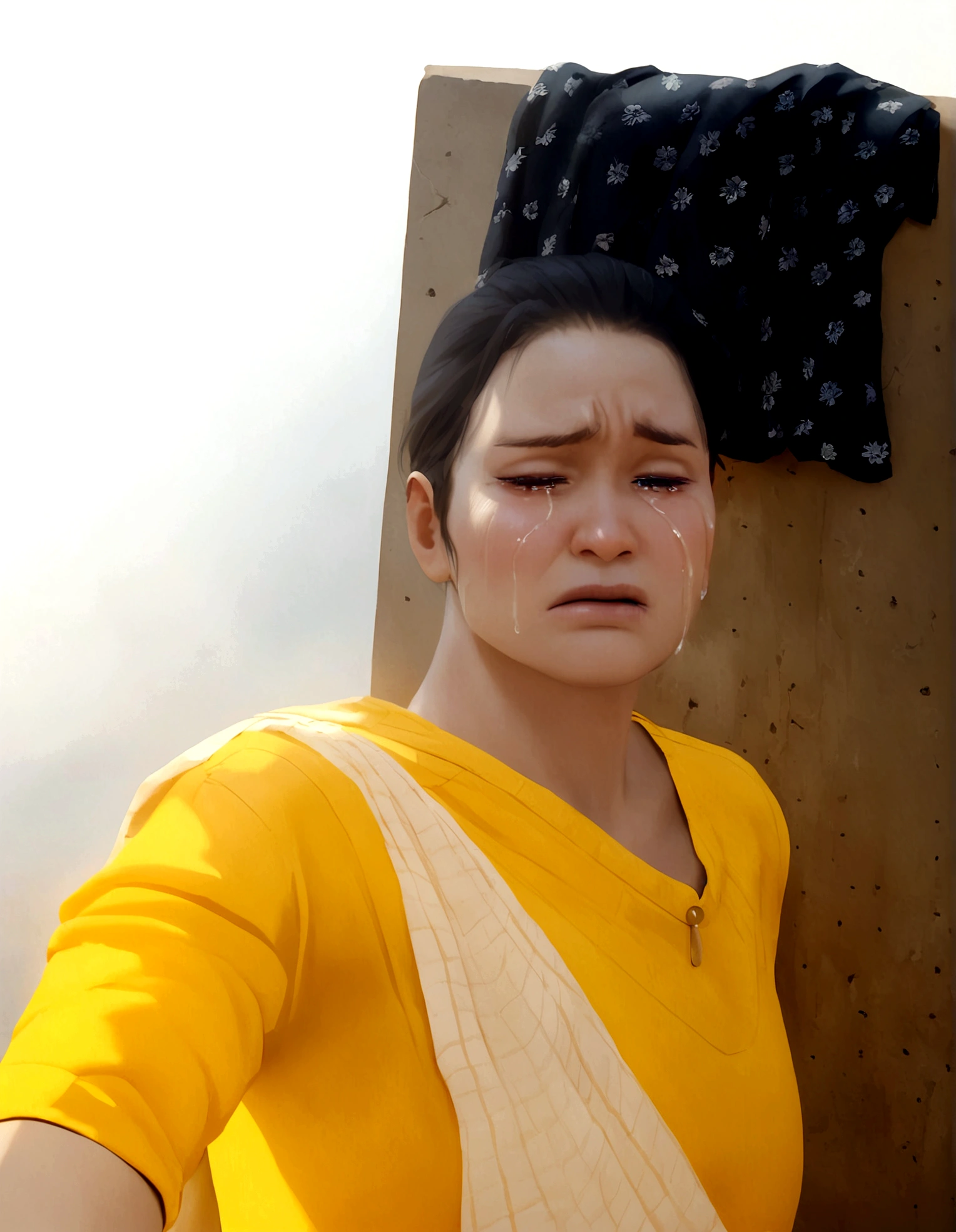 Crying with deep sorrows potrai