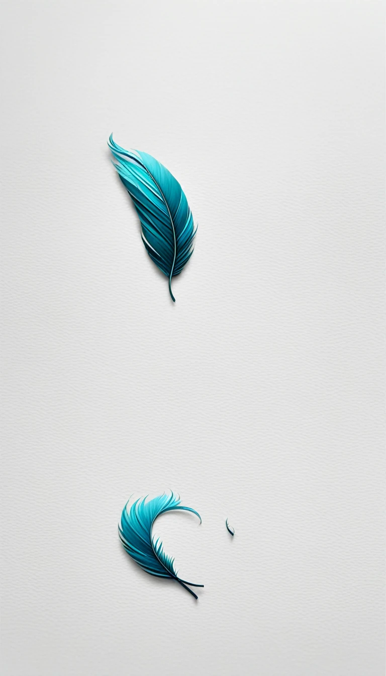 Create a logo of a feather for "Penamemoria". 