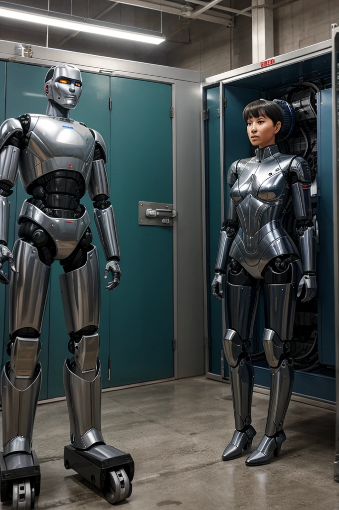 Humans prisoned by robots