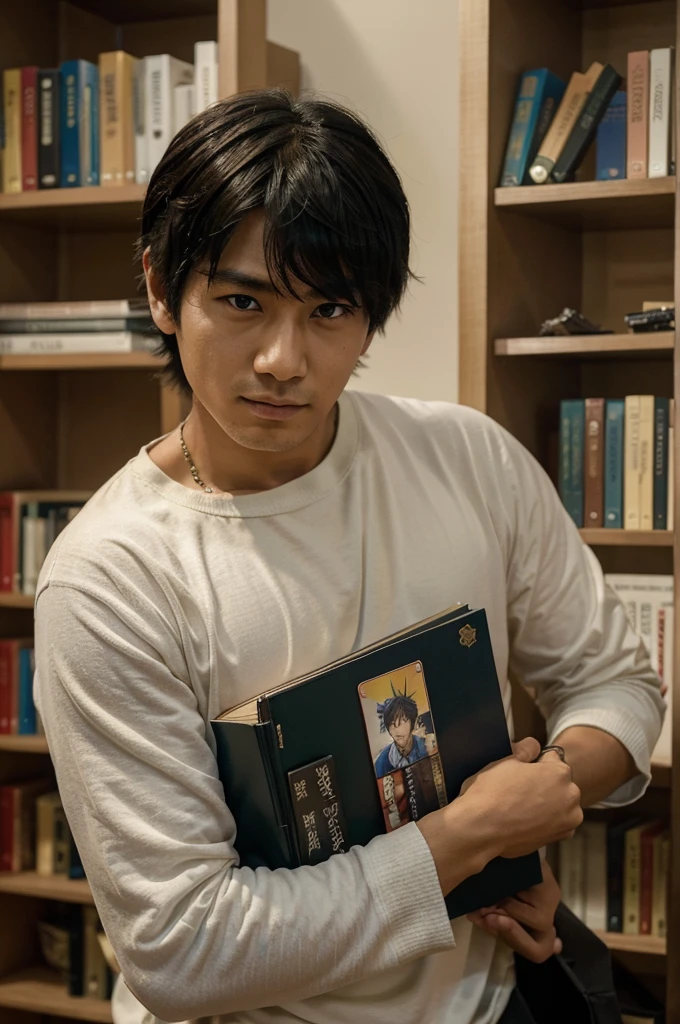 Akira is a sweet and gentle person, always putting other people's needs before his own. He is kind and compassionate, with a strong sense of justice and a desire to help those in need. Despite his shy nature, he is fiercely loyal to those he cares about and will do anything to protect them. Akira is also an avid bookworm, often lost in the pages of his favorite novels and manga. 