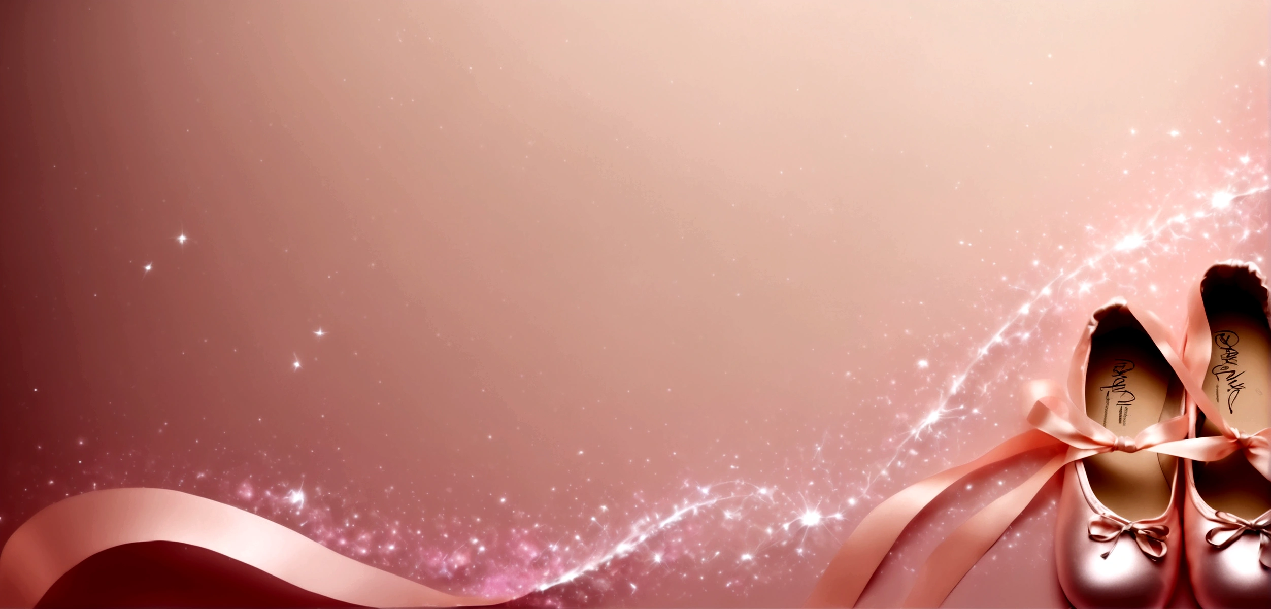 Nice ribbon;Change the style of your ballet shoes。Background is pink bottom,Sparkling。