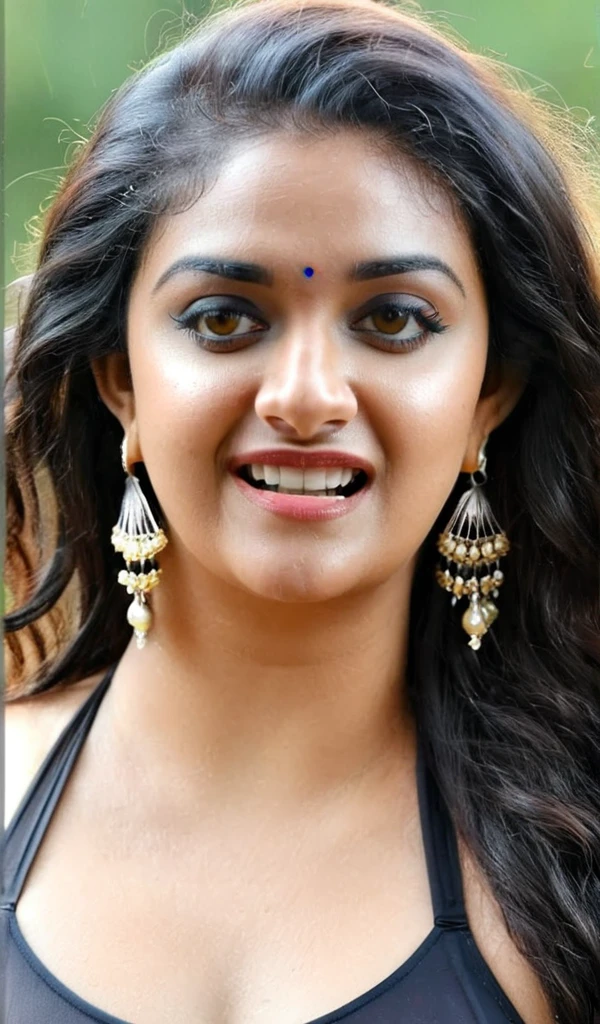 ultrarealistic hires full body bikini photo of a 30-year-old keerthy suresh woman, outdoors,