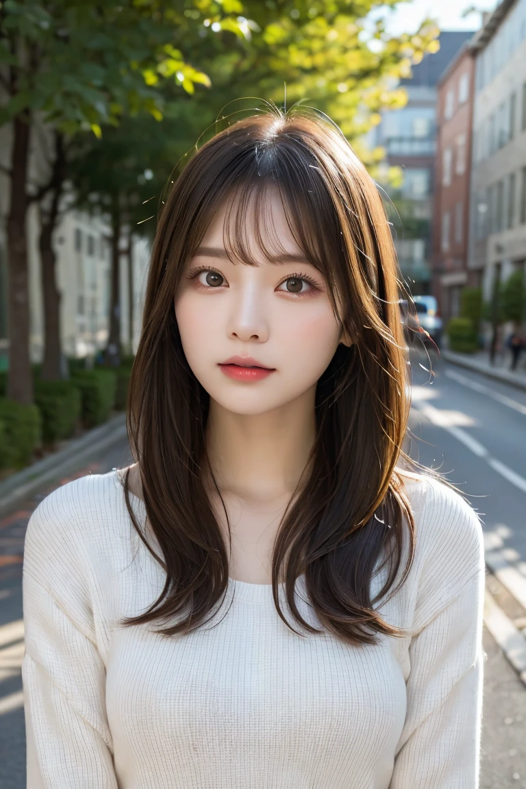 trip ,woman, take a picture、looking at the camera,Highest quality, shape, Very detailed, In detail, High resolution, 8k wallpaper,Full Body Shot