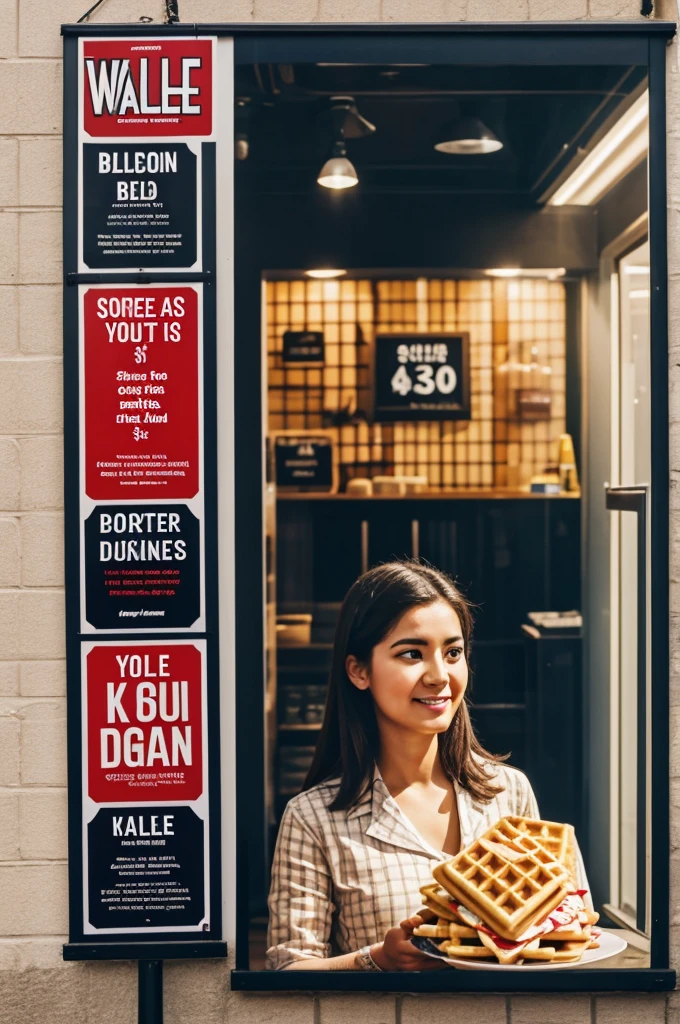 poster about selling waffle