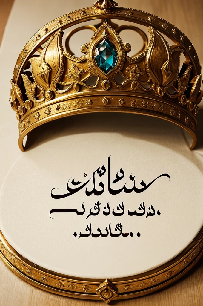 Create an image of name Hamza Siddiqui, with image of crown , and name embedded on it with great caligraphy style great colour