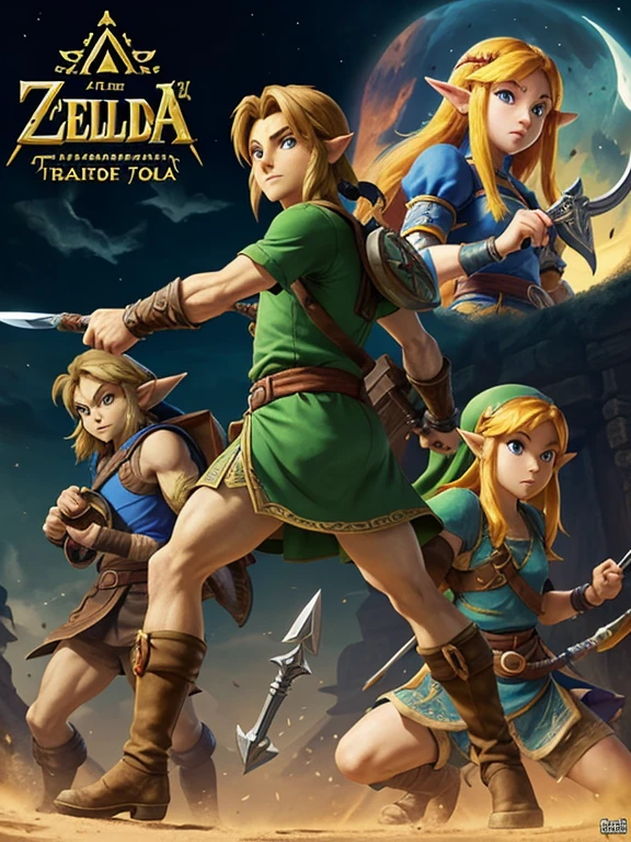 The Legend of Zelda is an action-adventure game in which the player continually embodies a character named Link.

Link is a young boy, or sometimes a young man, who by force of circumstance finds himself embroiled in various adventures. This hero finds himself armed with a sword, a shield and a host of other rather varied items (weapons such as a bow, a grappling hook and bombs, flasks for storing fairies, flippers, etc.). With all this paraphernalia, he can roam to his heart's content, ending the game by rescuing Princess Zelda, daughter of the ruler of Hyrule.

The main enemy is Ganondorf, also sometimes represented in his bestial form, Ganon. Other enemies include Vaati, who appeared in The Minish Cap and Four Swords, or Agahnim in A Link to the Past, as well as Majora's mask in Majora's Mask.

The action generally takes place in the kingdom of Hyrule and involves the Triforce, a divine relic in the form of three golden triangles that can grant a wish to anyone who touches it. Over the years, the storyline has not deviated much from this basic premise, but various elements have been added to deepen the series.

There are only three games in which Zelda does not appear in the strict sense of the word: Link's Awakening, where she is only mentioned at the start of the game when Link awakens, The Legend of Zelda: Tri Force Heroes and Majora's Mask, where she is only seen in flashback.