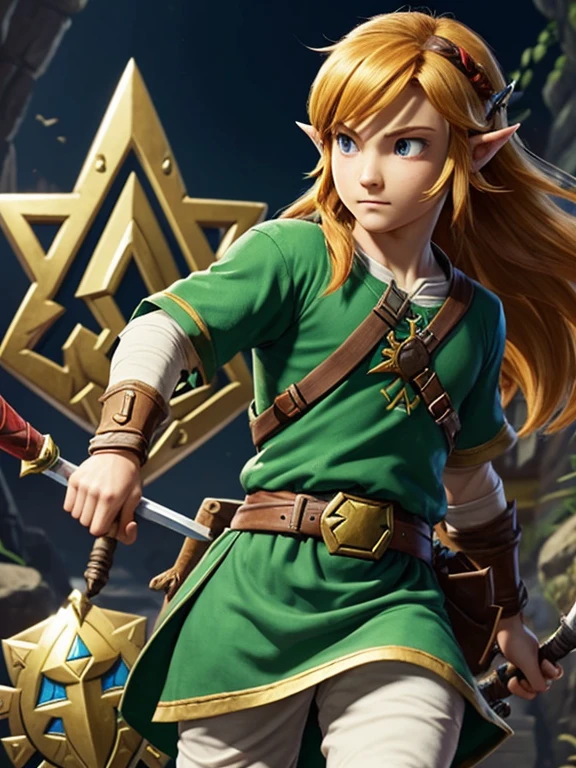 The Legend of Zelda is an action-adventure game in which the player continually embodies a character named Link.

Link is a young boy, or sometimes a young man, who by force of circumstance finds himself embroiled in various adventures. This hero finds himself armed with a sword, a shield and a host of other rather varied items (weapons such as a bow, a grappling hook and bombs, flasks for storing fairies, flippers, etc.). With all this paraphernalia, he can roam to his heart's content, ending the game by rescuing Princess Zelda, daughter of the ruler of Hyrule.

The main enemy is Ganondorf, also sometimes represented in his bestial form, Ganon. Other enemies include Vaati, who appeared in The Minish Cap and Four Swords, or Agahnim in A Link to the Past, as well as Majora's mask in Majora's Mask.

The action generally takes place in the kingdom of Hyrule and involves the Triforce, a divine relic in the form of three golden triangles that can grant a wish to anyone who touches it. Over the years, the storyline has not deviated much from this basic premise, but various elements have been added to deepen the series.

There are only three games in which Zelda does not appear in the strict sense of the word: Link's Awakening, where she is only mentioned at the start of the game when Link awakens, The Legend of Zelda: Tri Force Heroes and Majora's Mask, where she is only seen in flashback.