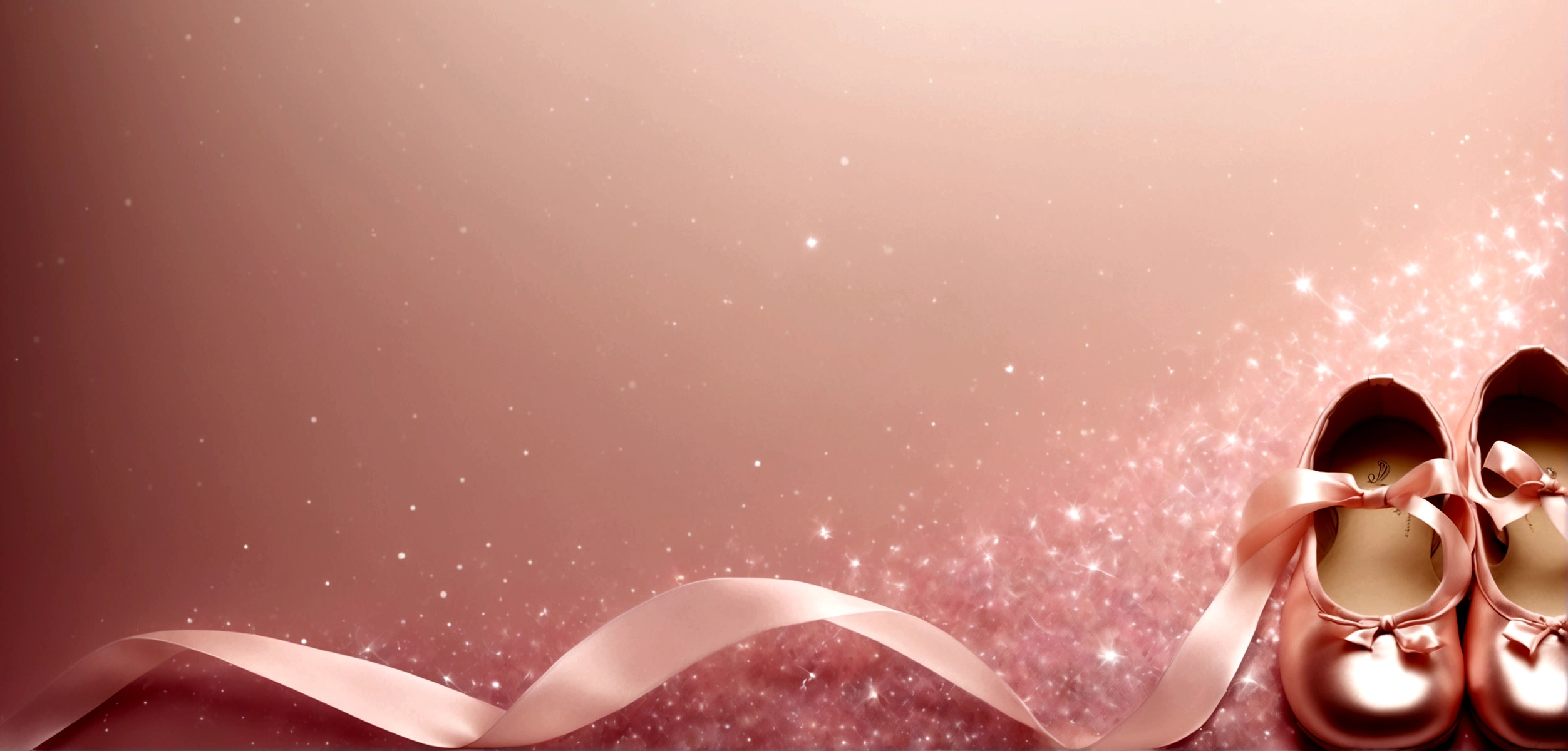 Nice ribbon;Change the style of your ballet shoes。More Ribbons;Background is pink bottom,Sparkling。