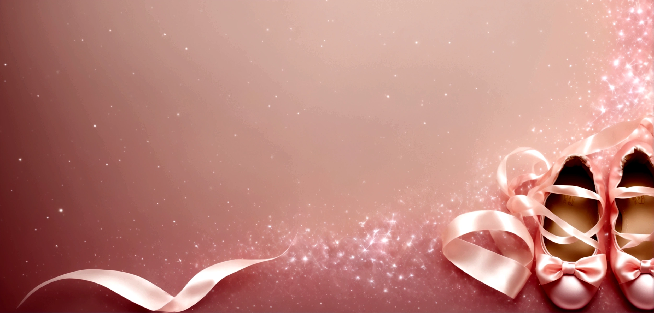 Nice ribbon;Change the style of your ballet shoes。More Ribbons;Background is pink bottom,Sparkling。