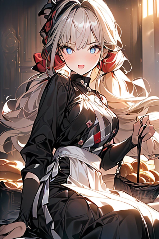 (perky chest:1.2), (pointed chest:1.2),(((Black Tunic:1.3))),(((cakes and bread in the basket),Cute and beautiful girl,Cute round face,Cute smile,with blush cheeks,Red Lip,a girl 22 years old, nsfw:1.2, beautiful body:1.3), shinny skin, BREAK, ((alice in the wonderland:1.3, cute, kawaii, lovely, funny, a girl falling down from sky:1.3, girl flying in sky:1.2, girl floating in air:1.3, rolling upskirt by wind:1.5, (with sparkling eyes and a contagious smile),open mouth, Looking at Viewer, surprised, putting hands on crotch over the skirts:1.35)), BREAK, ((floating things as follows:1.3, PlayingCards, Trump, tea cup, tea pot, tea spoons, pocket watch:1.3, lip sticks, candies:1.2, cookies, jam bottles, classical door_keys)), ((long purply_Blue dress :1.5, wearing long flaired skirt:1.3, the skirt is blowing:1.3, cute White Apron, black stockingedium long platinum-blonde hair:1.2, twin tail hair:1.6, tied hair with a cute ribbon), (Blue eyes, bright pupils with highlights, detailed eyes), (lying down on your back:0.7, spreading legs with rising up straight:0.7), sexy posture, fantastic colorful art, (fantasy art:1.2, wondered images), ((correct anatomy:1.5, perfect anatomy:1.3, correct hand, )),
