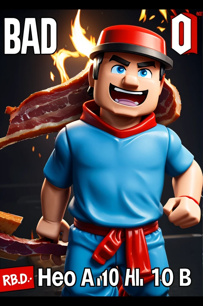 Roblox noob sad he has low health
And Roblox Bacon he is happy that he had high health 100+