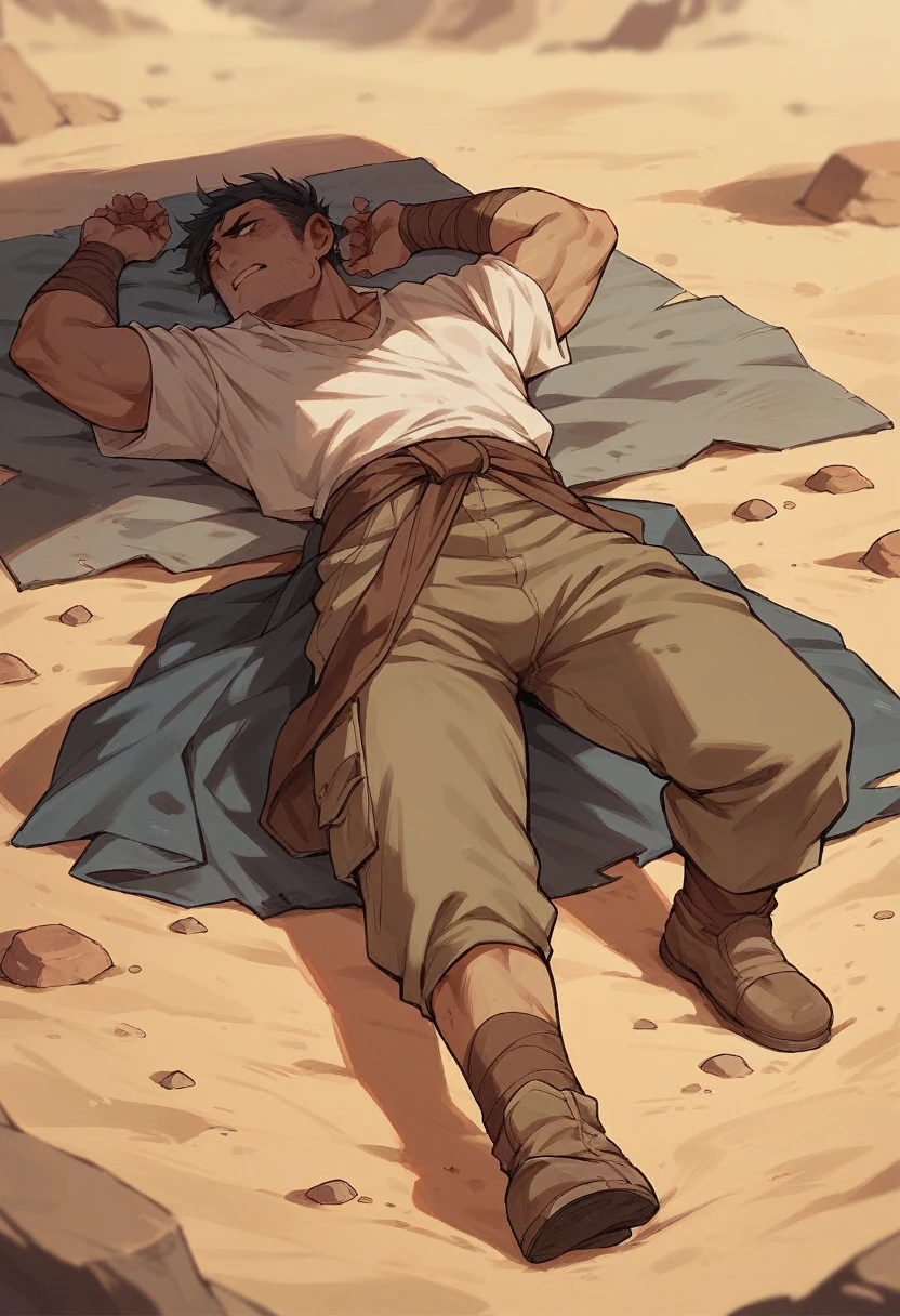 boy showing feet A boy lying on his bed and wearing a pair of black roman gladiator sandals dirty on his bed. Perspective near the feet