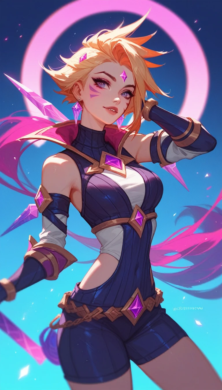 (Fraction_9,Fraction_8_Direction_7_up), ((1个female人))(1个female人),female,League of Legends,Sexy clothes,