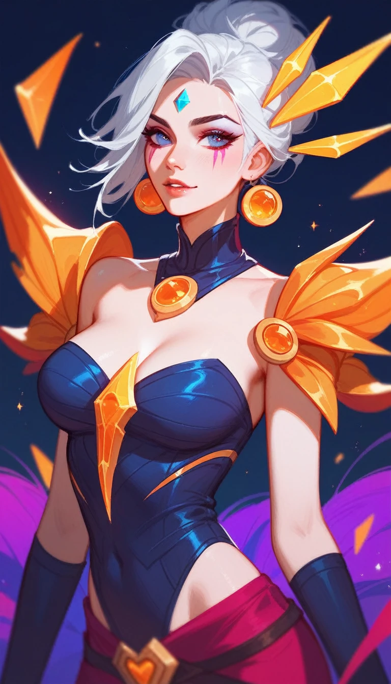 (Fraction_9,Fraction_8_Direction_7_up), ((1个female人))(1个female人),female,League of Legends,Sexy clothes,