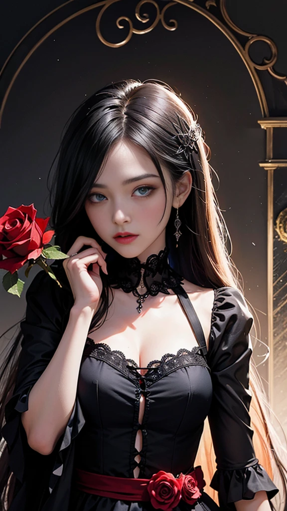 official art, unity 8k wallpaper, ultra detailed, beautiful and aesthetic, SOLO, 1 girl, masterpiece, best quality, (zentangle, mandala, tangle, entangle), (ecstasy of flower:1.2), dynamic angle, cowboyshot, the most beautiful form of chaos, elegant, a brutalist designed, vivid colours, romanticism, atmospheric