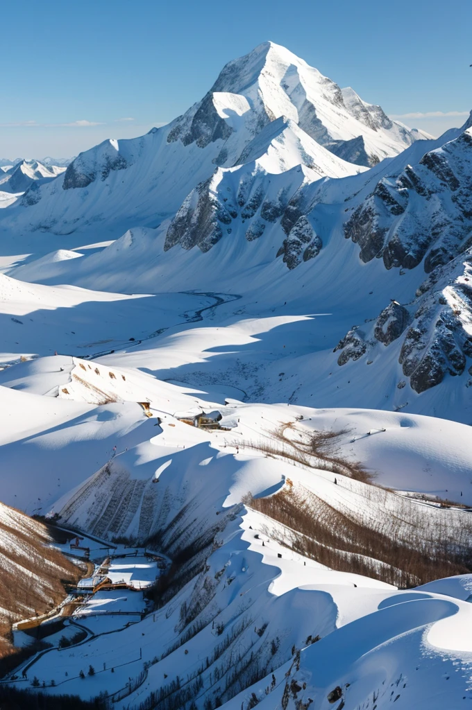 Chinese style,Snow Mountain Wallpaper