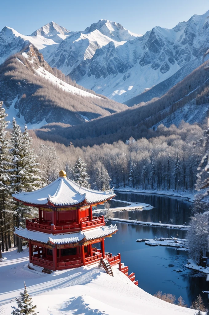Chinese style,Snow Mountain Wallpaper