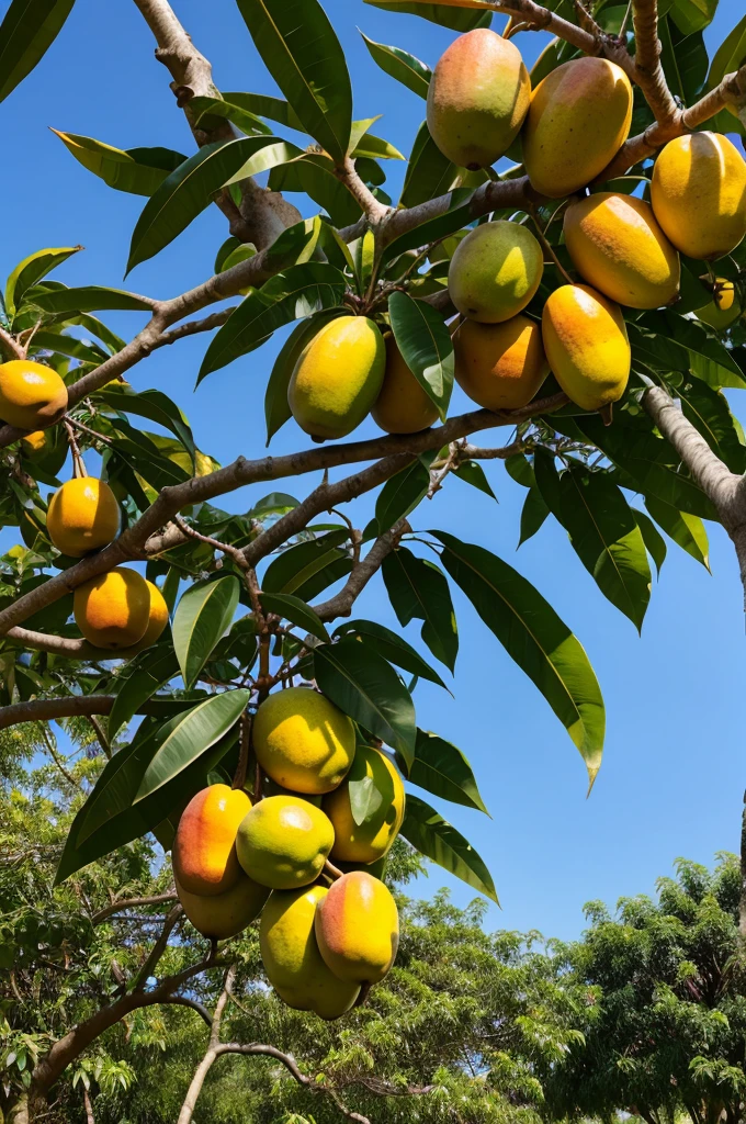 Many mango tree full of mango