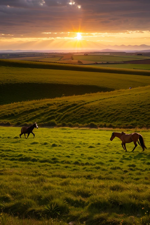 horse、Running through the steppes、Swarm