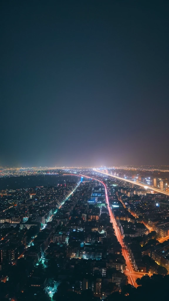 Spectacular view of heavy rain