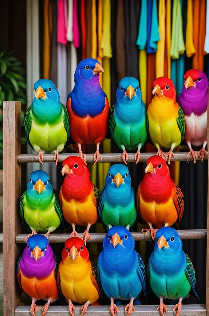 A beutiful colourful uniq birds