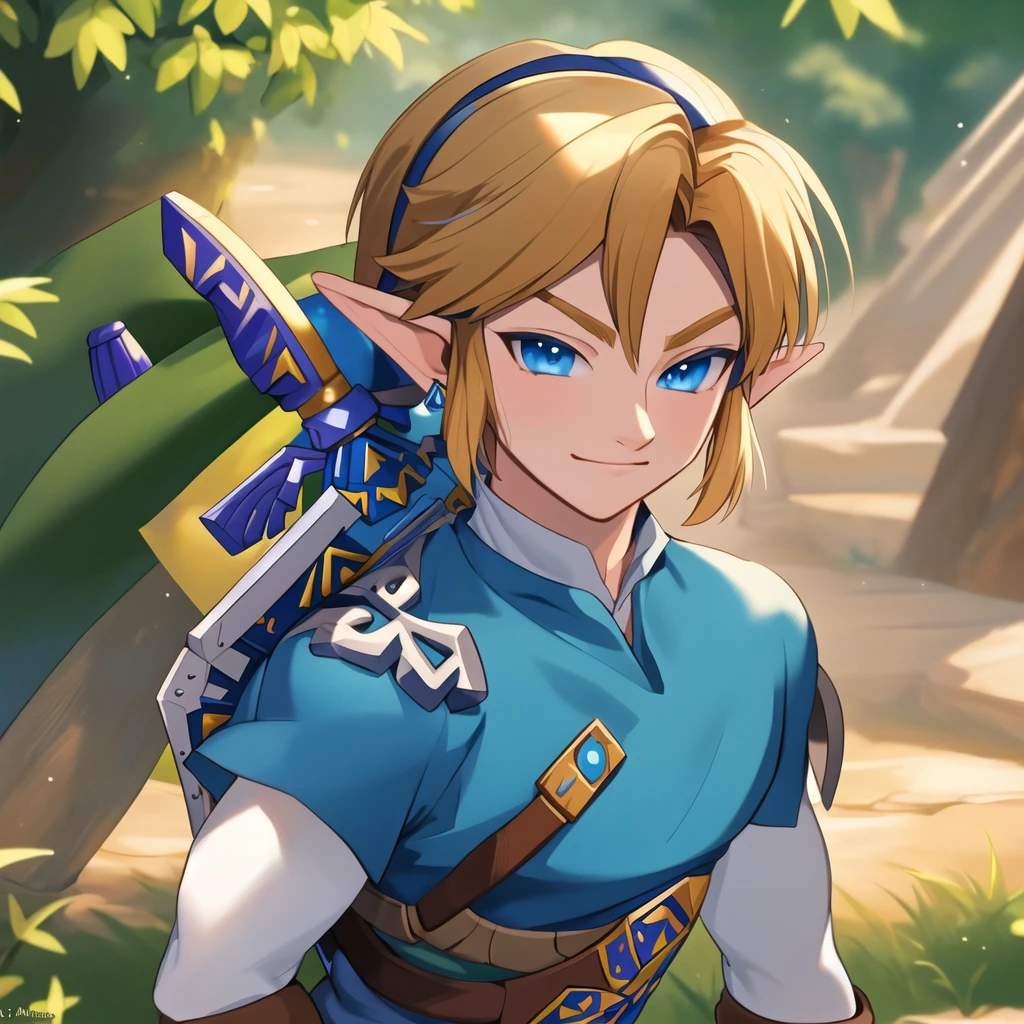 masterpiece, best quality:1.2), ultra detailed, the legend of Zelda:1.7,Link