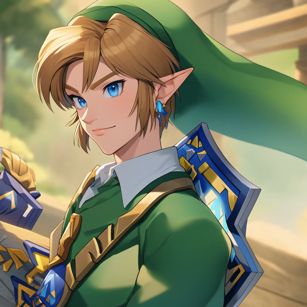 masterpiece, best quality:1.2), ultra detailed, the legend of Zelda:1.7,Link