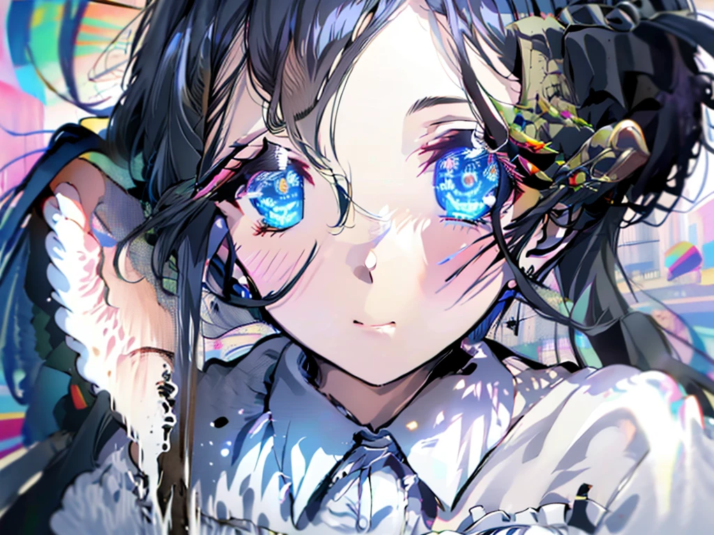 girl、1 person、1 personで、Black Hair、Long Hair、Maid、masterpiece、Highest quality