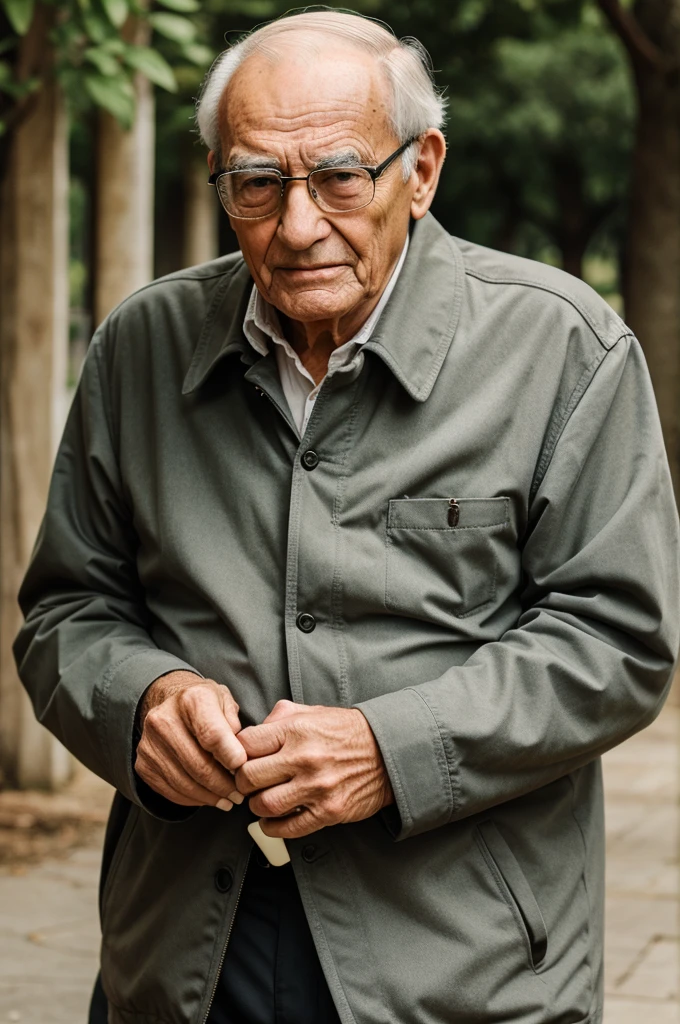 Old smart man in the word