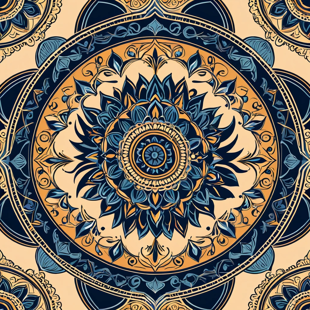 mandala, intricate details, vector graphics, strong contours